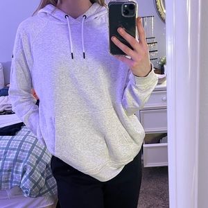 Grey/White Large Nike Hoodie